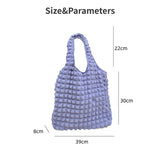 Cloud Bubble Flower Shoulder Bag Vest Bag Female Student Handbag