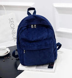 College Corduroy Men's/Women's Backpack Large Capacity Student Bag