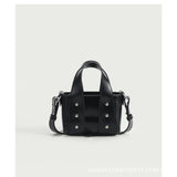 Rivet Pu Leather Mini Handbag Women'S Messenger Bag