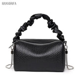 Cow Leather Chain Women Shoulder Crossbody Bags Ladies Tote Handbags