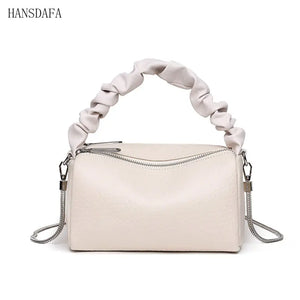 Cow Leather Chain Women Shoulder Crossbody Bags Ladies Tote Handbags