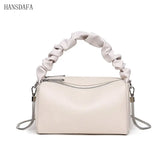 Cow Leather Chain Women Shoulder Crossbody Bags Ladies Tote Handbags