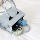 Crocodile Pattern PU Leather Crossbody Bags for Women Chain Shoulder Handbags