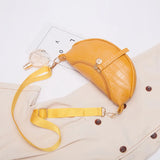 Crocodile Saddle Bag Crossbody Bag Women's Personality