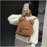Rabbit Bear Backpacks for Kids Women Travel Shopping Rucksacks