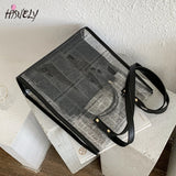 Transparent PVC Shoulder Bag Large Capacity Messenger Bag