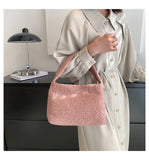 Plush Tote Shoulder Bag High Purse Solid Women Handbags