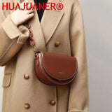 Vintage Brown Crossbody Bag for Women Flap Handbags