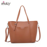 Women PU Leather Handbag Shoulder Bag Casual Female Tote Purses