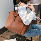 Women PU Leather Handbag Shoulder Bag Casual Female Tote Purses