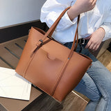Women PU Leather Handbag Shoulder Bag Casual Female Tote Purses