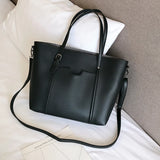Women PU Leather Handbag Shoulder Bag Casual Female Tote Purses