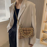 Women's Chain Shoulder Bag Soft Tote Crossbody Handbags