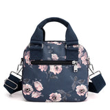 Lady Flowers Shoulder Bag Women Handbags Nylon Waterproof Crossbody Bag