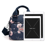 Lady Flowers Shoulder Bag Women Handbags Nylon Waterproof Crossbody Bag