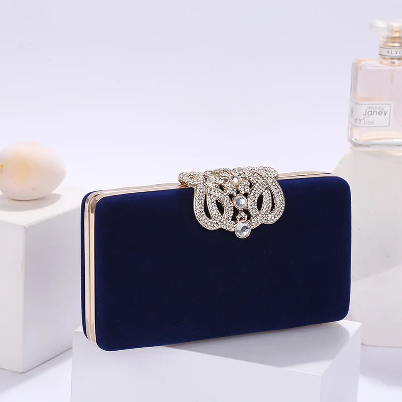 Crystal Evening Clutch Wedding Party Shoulder Bag Purse
