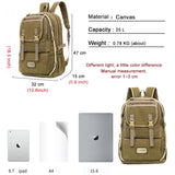 Waterproof Outdoor Canvas Backpack Men Sport Back Pack Male Schoolbag