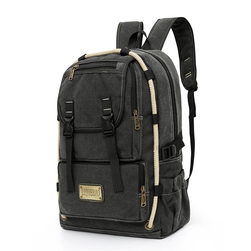 Waterproof Outdoor Canvas Backpack Men Sport Back Pack Male Schoolbag