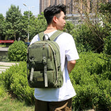 Waterproof Outdoor Canvas Backpack Men Sport Back Pack Male Schoolbag