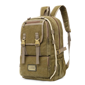 Waterproof Outdoor Canvas Backpack Men Sport Back Pack Male Schoolbag