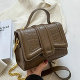 Stone Pattern Evening Clutch Chain Messenger Bag PU Leather Shoulder Purse