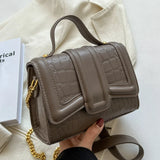 Stone Pattern Evening Clutch Chain Messenger Bag PU Leather Shoulder Purse