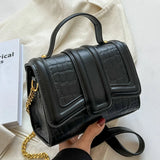 Stone Pattern Evening Clutch Chain Messenger Bag PU Leather Shoulder Purse