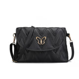 Embroidery PU Leather Female Handbag Lady's Shoulder Cross Body Bags