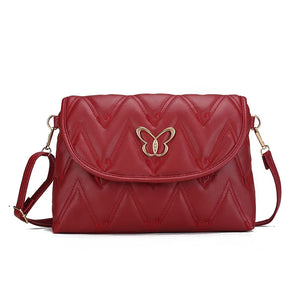 Embroidery PU Leather Female Handbag Lady's Shoulder Cross Body Bags