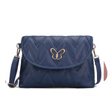 Embroidery PU Leather Female Handbag Lady's Shoulder Cross Body Bags
