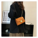 Diamond Lattice Small Flap Women Bags Shoulder Messenger Purses