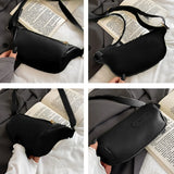 Fanny Pack PU leather Lady Chest Bag Women Casual Waist Bag