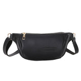 Fanny Pack PU leather Lady Chest Bag Women Casual Waist Bag