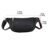 Fanny Pack PU leather Lady Chest Bag Women Casual Waist Bag