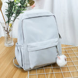 Women Rabbit Ears School Bag Teen Travel Backpack 4 Colors