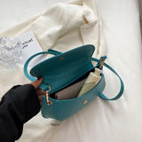 Small Leather Crossbody Bag for Women - Solid Shoulder Handbag