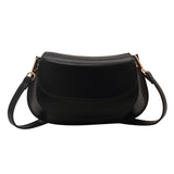 Small Leather Crossbody Bag for Women - Solid Shoulder Handbag