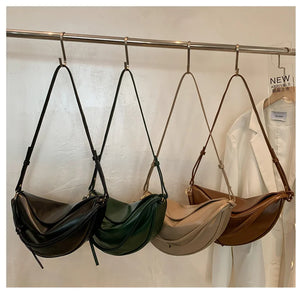 Shoulder Bag Handbags PU Leather Banana Crossbody Bags Women Phone Purses