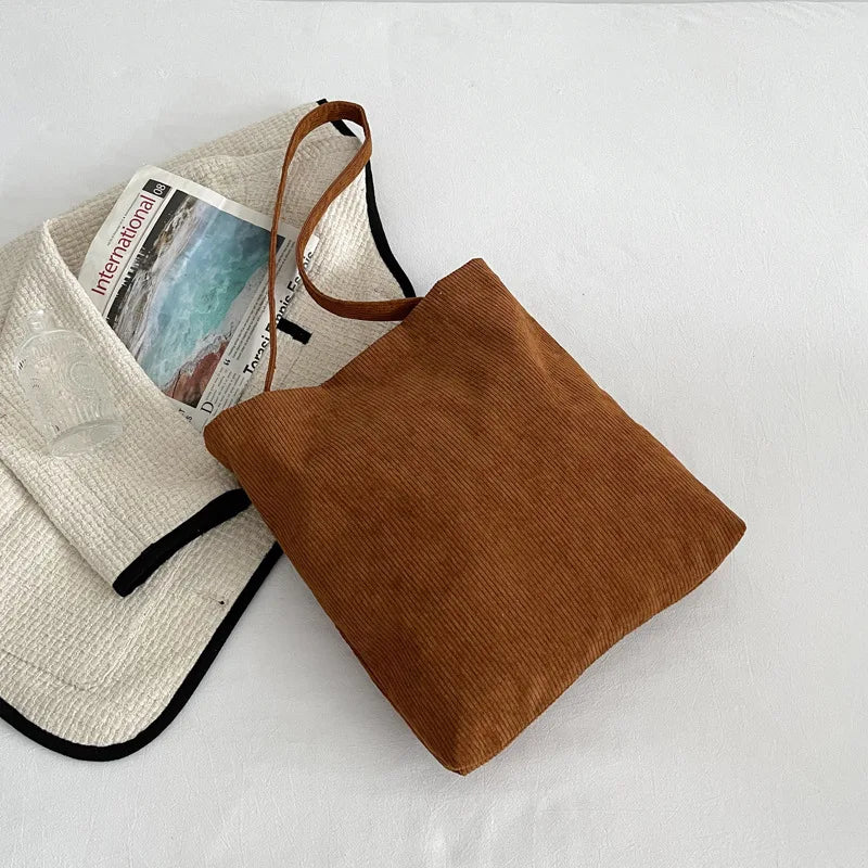 Canvas Shoulder Tote Bag for Women Large Capacity Shopping Bag