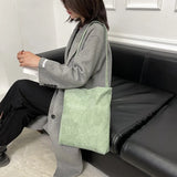 Canvas Shoulder Tote Bag for Women Large Capacity Shopping Bag