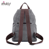 Casual Canvas Women Backpack Large Capacity Female Backpacks