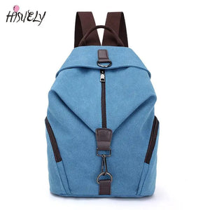 Casual Canvas Women Backpack Large Capacity Female Backpacks