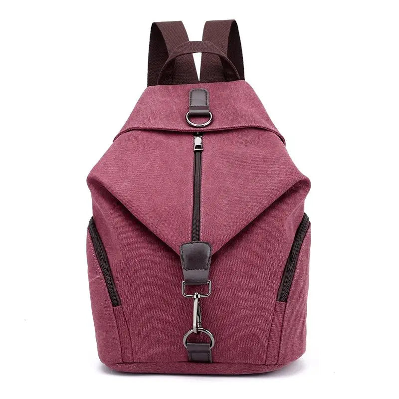 Casual Canvas Women Backpack Large Capacity Female Backpacks