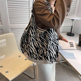 Knitted Tote Bag Wool Shoulder Bag High Capacity Shopper Bag Top Handle