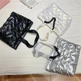 Chain Shoulder Bags for Women Cotton Hand Bag Tote Purse Handbags