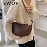 Soft Pu Leather Crossbody Bag for Women Shoulder Messenger Travel Hobos Purse