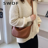 Soft Pu Leather Crossbody Bag for Women Shoulder Messenger Travel Hobos Purse