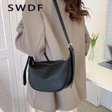 Soft Pu Leather Crossbody Bag for Women Shoulder Messenger Travel Hobos Purse