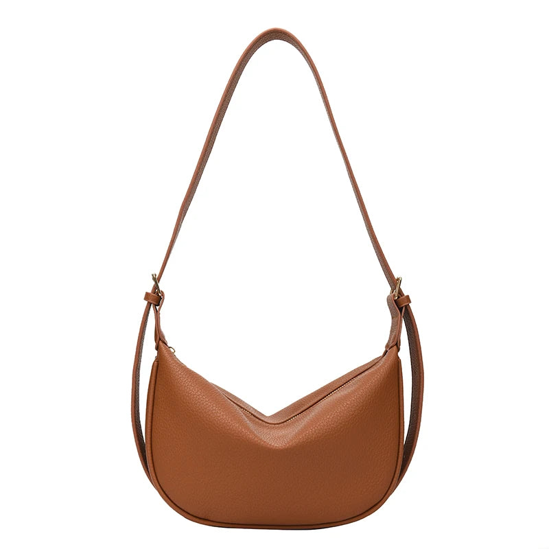 Soft Pu Leather Crossbody Bag for Women Shoulder Messenger Travel Hobos Purse