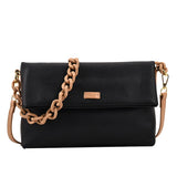 Women Pu Leather Shoulder Bag Chain Crossbody Soft Shopping